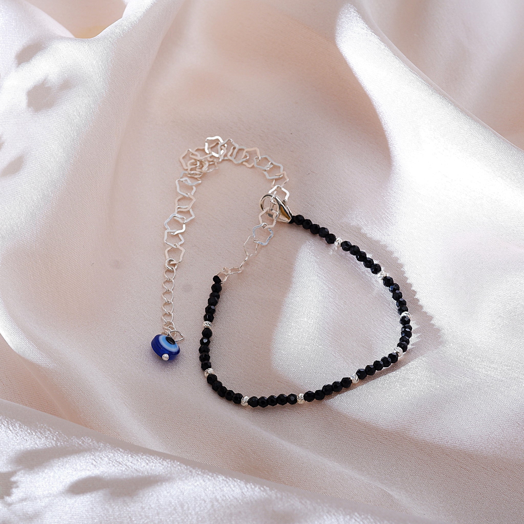 Black Beads Anklets