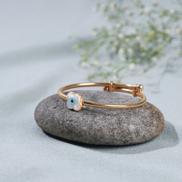 Flower evil Eye Bangle