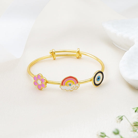Translation missing: en.Flower Rainbow Evil Eye Bangle