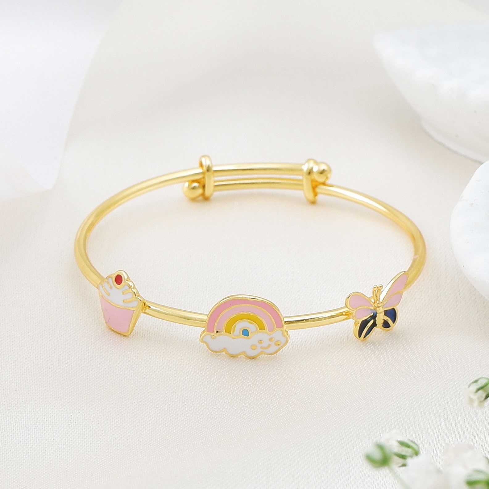 Translation missing: en.Cupcake Rainbow Butterfly Bangle