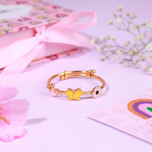 Translation missing: en.Crown Butterfly Evil Eye Bangle