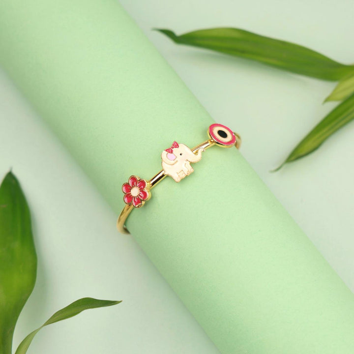 Translation missing: en.Elephant evil eye flower Bangle