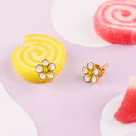 Translation missing: en.White Flower earrings