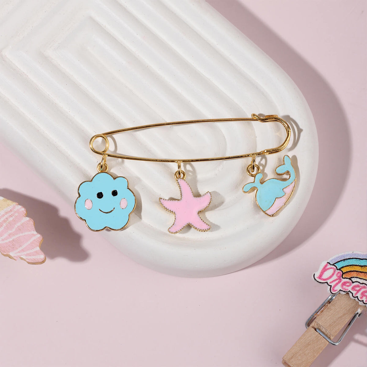 Pin For Kid Using Silver Label Pin for baby boy and Girl | Silevr Jewelry by Elegante Kids